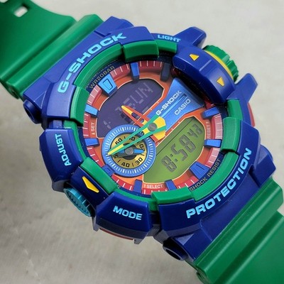 RARE CASIO G-SHOCK GA-400-2A HYPER COLORS ANA-DIGI WR 200M MEN'S