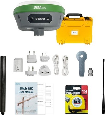 SMA26 Pro Base RTK Surveying System Base Station GNSS Receiver 4G/WiFi/Bluetooth