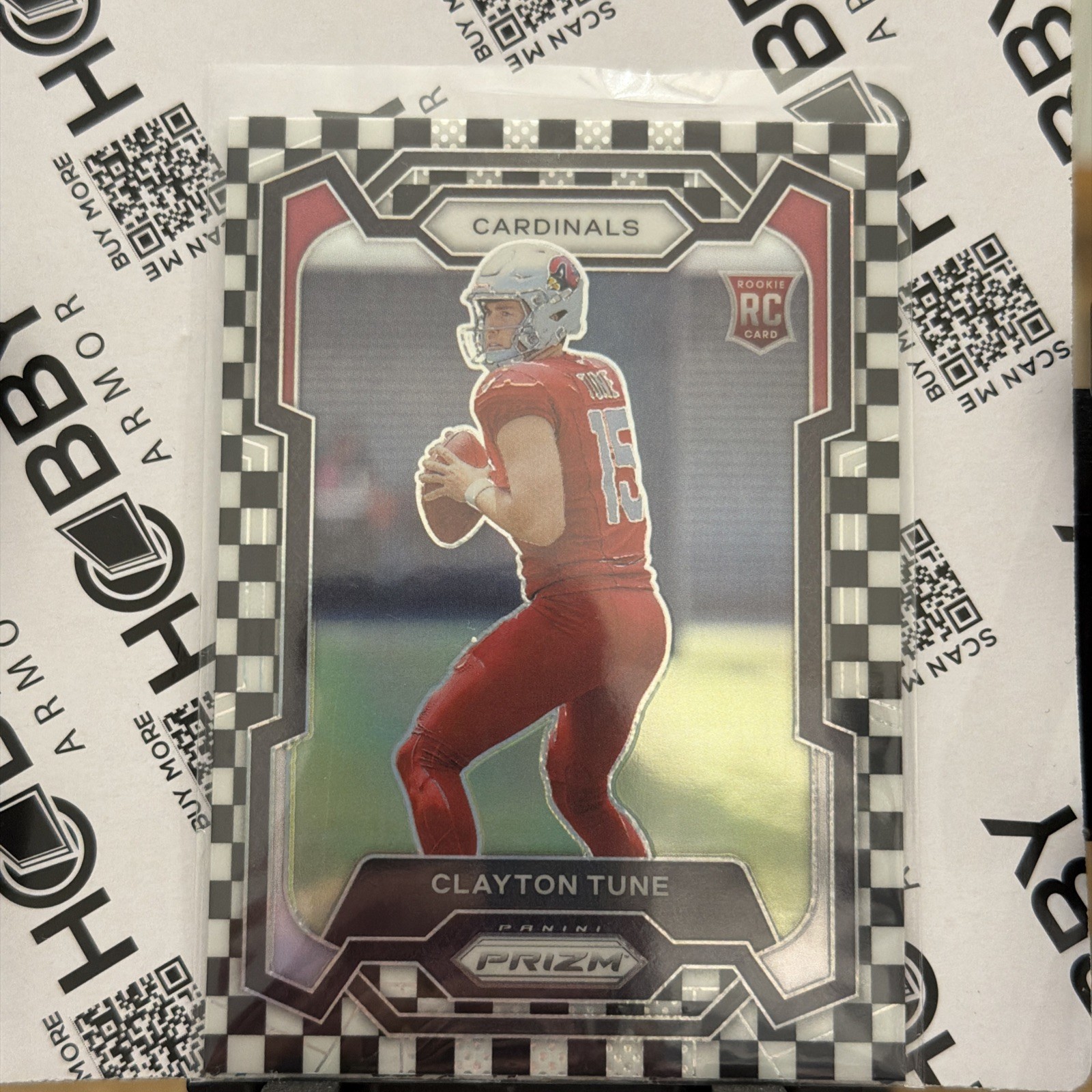 2023 Panini Prizm - Rookies Clayton Tune #302 Black & White Checker Prizm (RC)