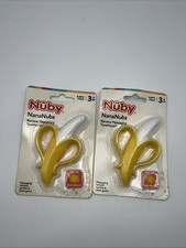 2 Pack Nuby Nananubs Banana Teether Baby Massaging Toy 3 Months