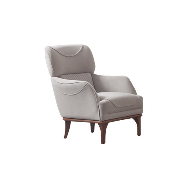 Sessel In Beige Farbe FüR Wohnzimmer Im Modernen Stil Neu-image