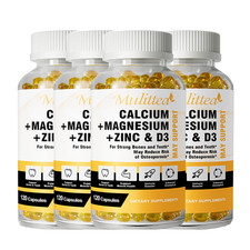 Calcium Magnesium Zinc with Vitamin D3 Support Strong Bone  Muscle Health