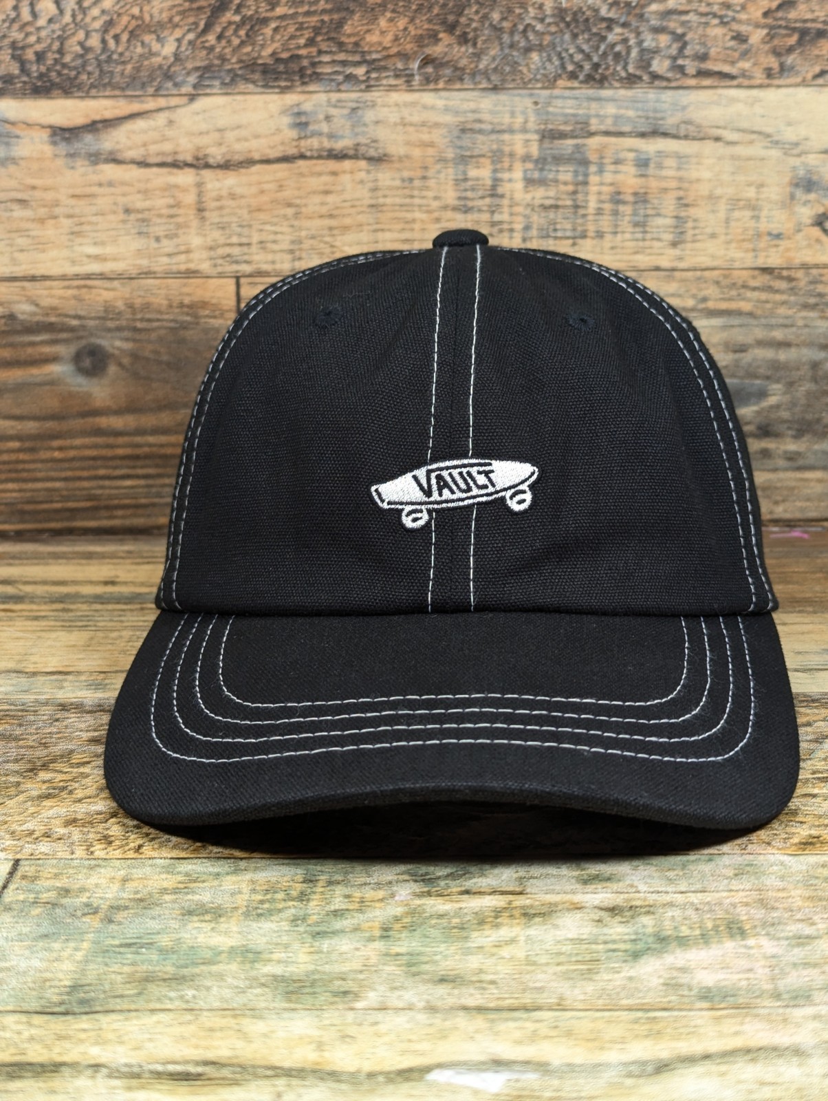 VANS Vault SAMPLE Hat Black Strapback Cap - image 10