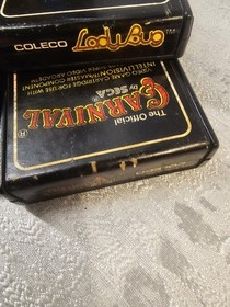 Lot Of 6 Mattel Intellivision Games And A Bunch Of Overlays For The Controllers