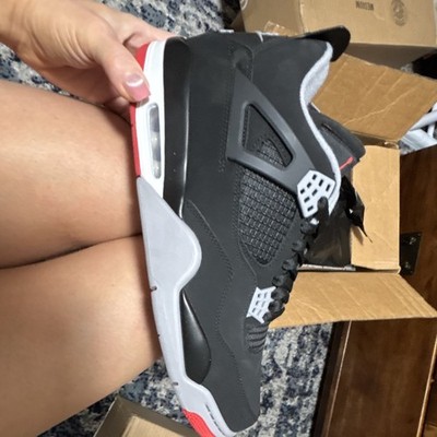 Jordan Air Jordan 4 Retro Black Cement Bred Mid Top Leather 308497-060