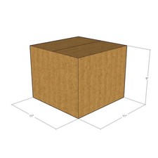 175 11x11x9 Kraft Brown Corrugated Shipping Boxes 32 ECT New