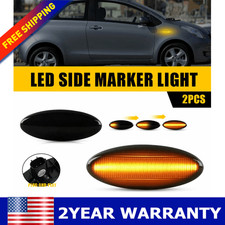 2 Smoke Lens Amber Led Signal Side Marker Lights For Toyota Yaris Hatchback Xp90 2 Smoke Lens Amber Led Signal Side Marker Lights For Toyota Yaris Hatchback Xp90