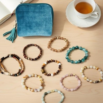 5-Layer Jewelry Storage Bag Velvet Jewelry Pouch Bags For Watch Bracelet Rings