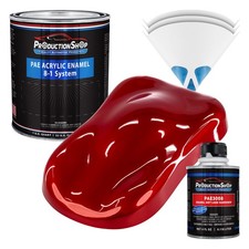 Productionshop High Gloss Radiant Fire Red Pearl Acrylic Enamel Quart Kit Paint