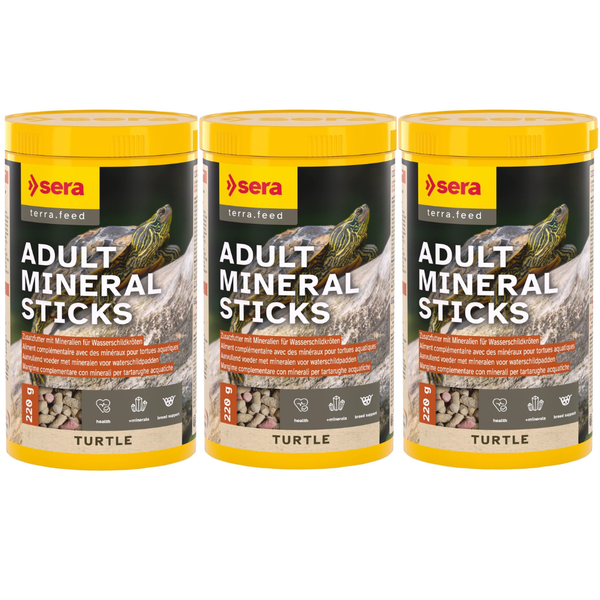 3X Sera Reptil Raffy Mineral Carnivor 1000Ml Futtersticks SchildkröTen Reptilien-image