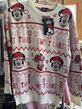 Disney Minnie Mouse Sweet Christmas Sweater Size M