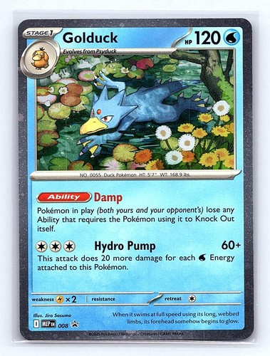 Golduck 008 Holo Promo ME: Mega Evolution Promo Pokemon Near Mint
