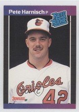 1989 Donruss Rated Rookie Pete Harnisch (*Denotes on Back) #44 1r6