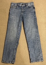 Youth Boys Size 12 Loose Sonoma Acid Wash Straight Leg Blue Jeans Flexwear Adj
