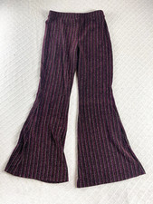 Art Class Girls Red Sparkly Flare Pants Girls L 10/12 Stretch