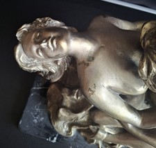 Antike Bronze -Akt -Weiblicher Akt- Männlicher Akt Figur Skulptur Patiniert