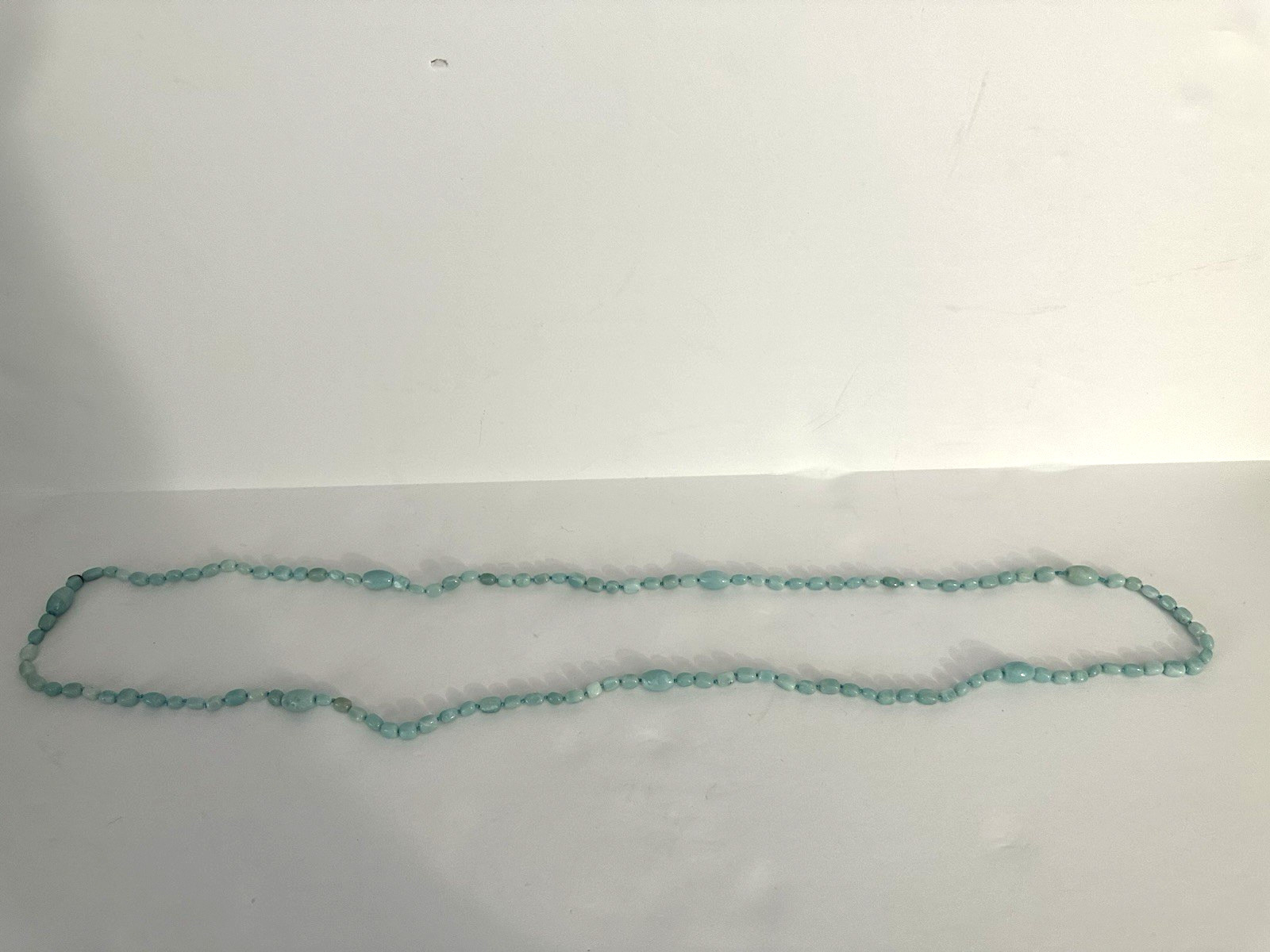 SAJEN Blue Stone Beaded Stackable Long Necklace 9… - image 3