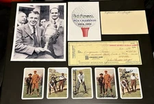 Golf Major Winners Autograph Lot - Jack Burke, Paul Runyan more Masters