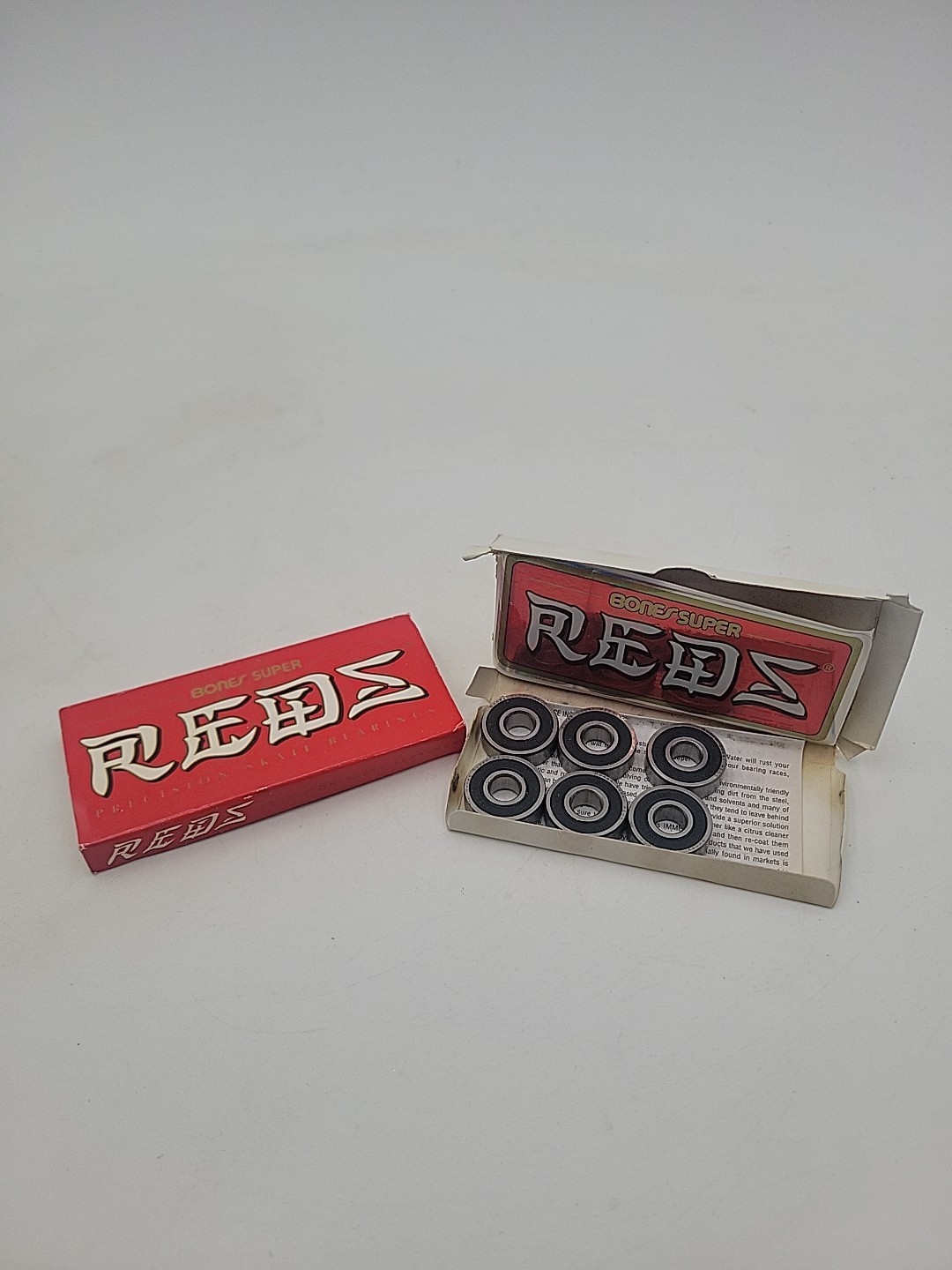 Bones Super REDS Precision Ground Skate Skateboard Bearings 6 Pack