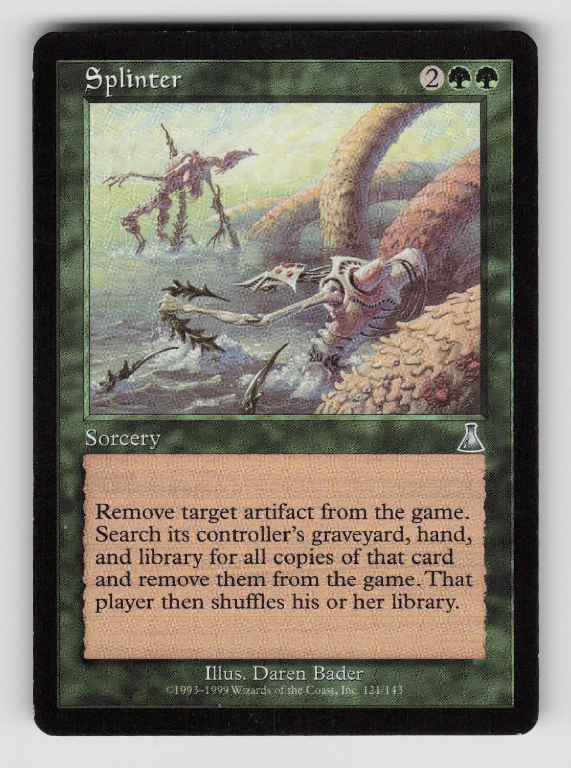 Splinter 121 Uncommon Urza's Destiny Magic: The Gathering Lightly Played