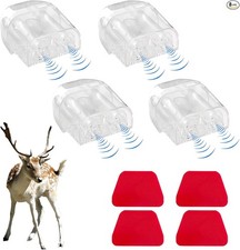 8 PCS Deer Whistles for Car, Automotive Deer Warning Whistle Devices,White, 4pcs