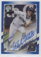 2021 Topps Chrome Rookie Blue Wave Refractor /150 Mark Mathias #RA-MMA Auto 0c2