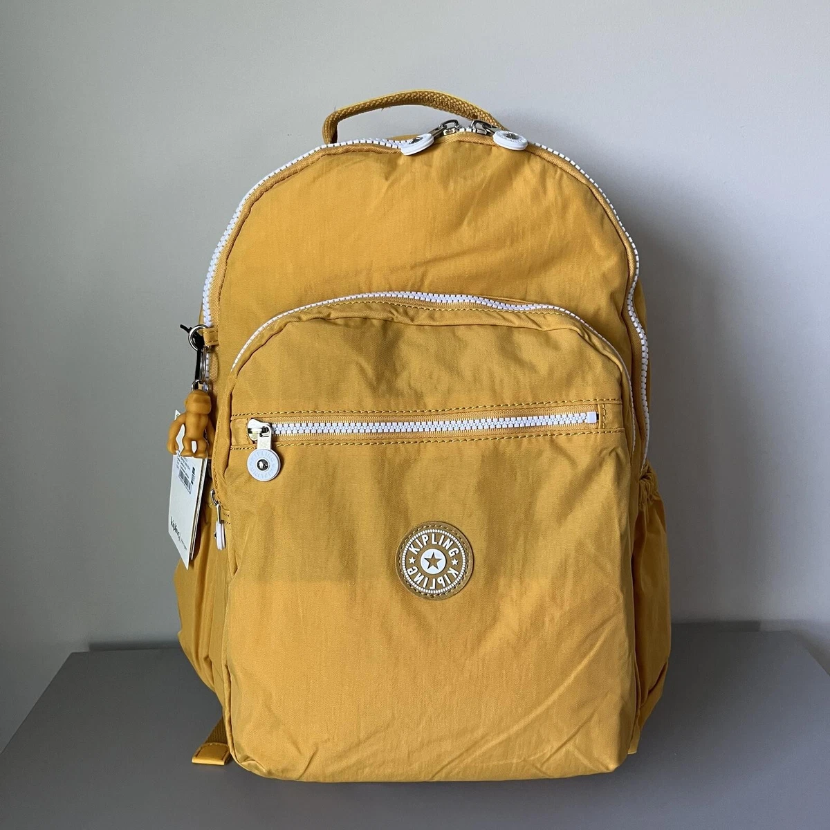 Kipling Seoul Medium Backpack Mustard Yellow No Monkey Charm Kipling Rucksack - yellow fun ball/yellow - Zalando.ie main image 4