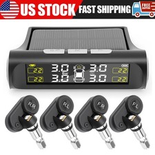 Tire Pressure Monitoring System Tpms Kit 4 Internal Sensors Car Solar Wireless