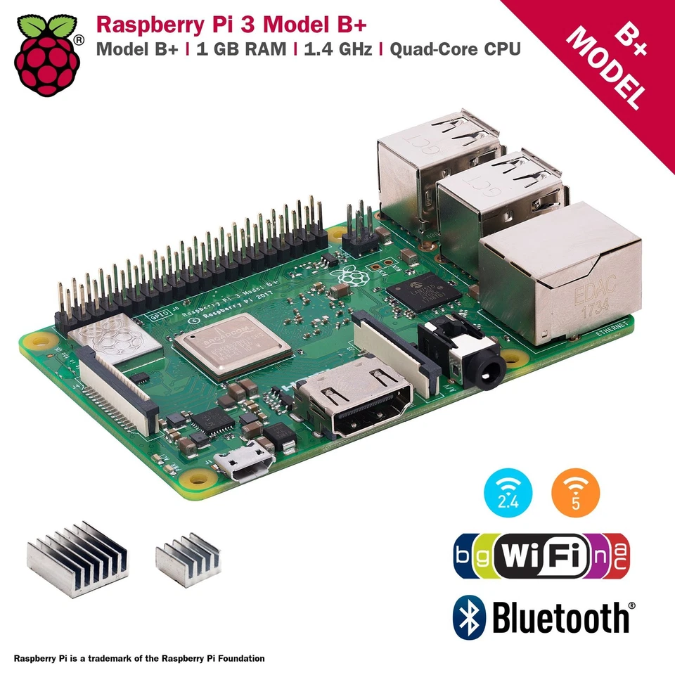 Raspberry Pi 3 B+ Kit with Clear Case and 2.5A Power Supply - Image 2 of 4