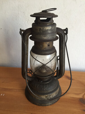 BAT 159 Fledermaus Export Glas Petroleumlampe Sturmlaterne Laterne Öllampe