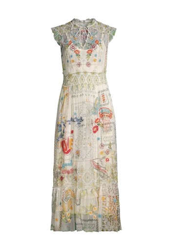 johnny was navy beaded mesh dress Johnny Was | Dresses | Johnny Was Navy Beaded Mesh Dress