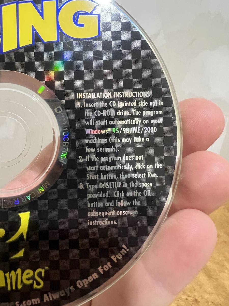Mini Car Racing (PC, 2000) Game Disc Only Windows 95 98 2000