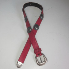Vintage Patricia Green Red Leather Belt S