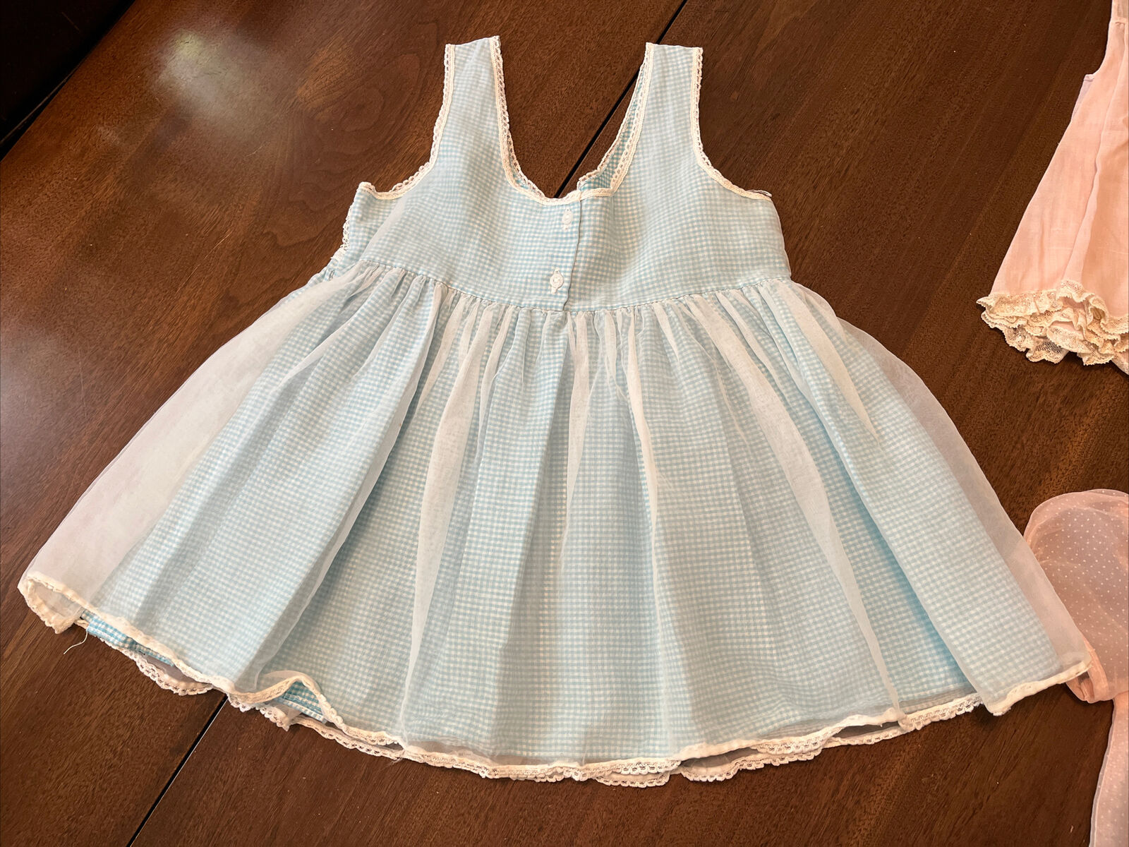 3 VTG Dresses 1950s 60s Sheer Cotton Swiss Organz… - image 7