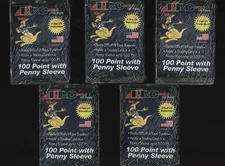 (5) Pro-Mold 100pt Sleeved Card Size Magnetic Card Holder With Penny Sleeve