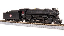 Locomotora de vapor Broadway Limited 7837 escala N MILW USRA pesada Mikado #378
