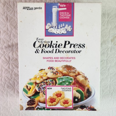 Vintage Hutzler Gerda Easy Action Cookie Press Food Decorator New Open Box 1989