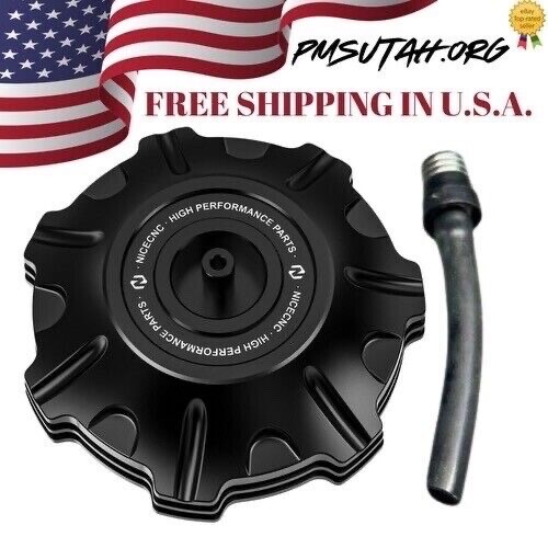 CNC Gas Tank Fuel Cap Petrol Black Kawasaki KLX140 KLX 140 20082009