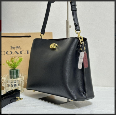 COACH ウィロウ ショルダバッグ C2621ブラック BLACK Coach Willow Shoulder Bag Leather Black C2621 for sale online | eBay