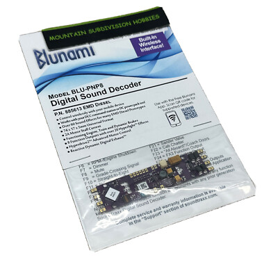 New Soundtraxx 885613 Blunami BLU-PNP8 EMD Diesel DCC Sound Decoder 4% offer
