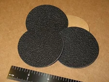 4 ANTI SKID FOAM DISC DOT PAD CIRCLE FEET POD 2.5 in D 3/32 thick BLACK 63x2.4mm