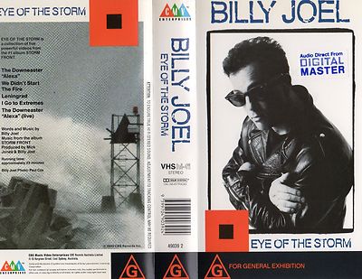 BILLY JOEL - EYE OF THE STORM - VHS - PAL - NEW - Never played 