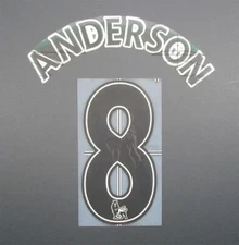 2007 - 2013 LEXTRA ANDERSON 8 NAMESET 258MM LEXTRA BLACK OFFICIAL SPORTING ID
