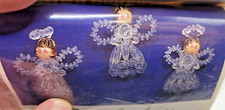 Merri Mac CRYSTAL ANGIE Angels Make 3 Vintage Bead Beaded Christmas Ornament Kit