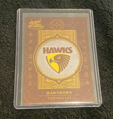 2021 AFL SELECT OPTIMUM PLUS HAWTHORN HAWKS LOGO CHECKLIST #20/455
