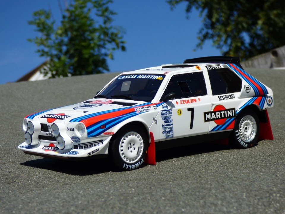 Coche de juguete Lanica Delta S4 Monte Carlo Rally Toivonen Cresto Grupo B Martini 1:18 Foto 3 de 4
