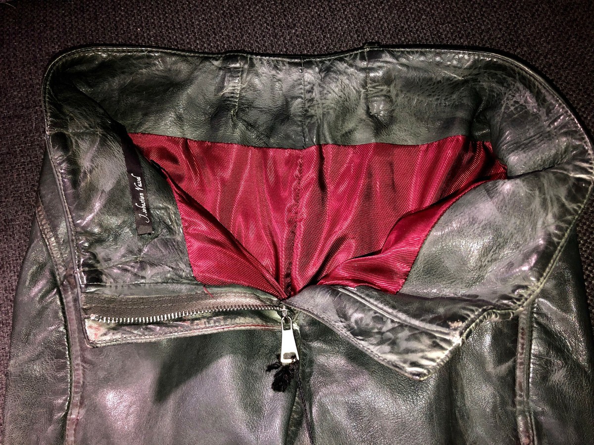 Pantalon En Daim/cuir Crème J. Sebastien Vassal - Taille W26/36 - Neuf Avec étiquettes