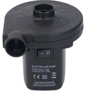 QUICK FILL Elektrische Pumpe Inflator 12V DC Auto Pool Luftbett Camping Spielzeug Pumpe