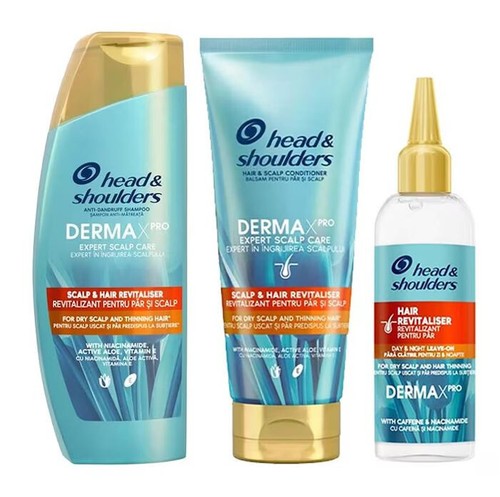 Head&Shoulders Derma XPro Scalp Hair Shampoo Coditioner Serum HAIR GROWTH New - Picture 2 of 4