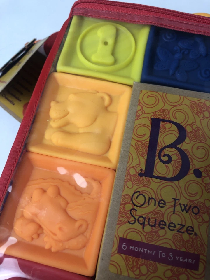 B. Toys One Two Squeeze Baby Blocks Building for Toddlers Toys New - Image 3 of 4